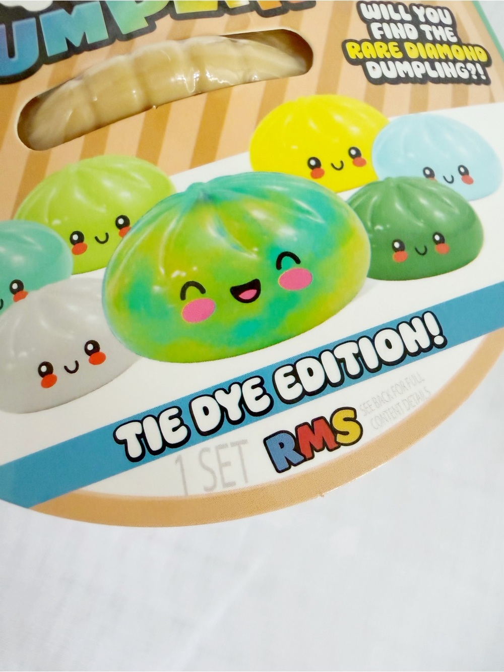 RARE RMS Tie Dye Mystery Squishy Dumpling | Viral Collectible Sensory Toy SEALED - Picture 2 of 4